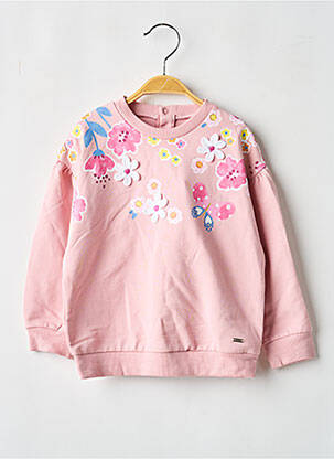 Sweat-shirt manches longues manches longues rose MAYORAL fille