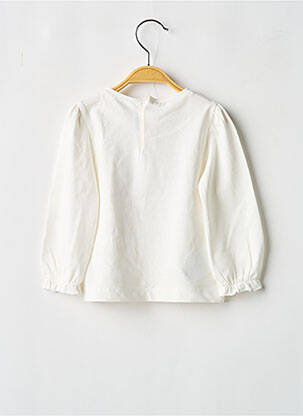 T-shirt stretch manches longues blanc MAYORAL fille