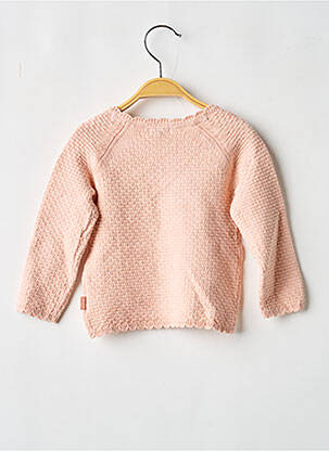 Pull coupe droite manches longues rose NOPPIES fille