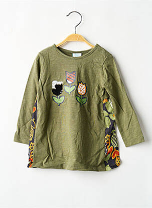 Top manches longues manches longues vert BOBOLI fille