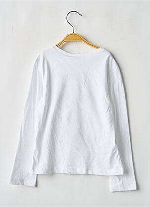 T-shirt stretch manches longues blanc MAYORAL fille