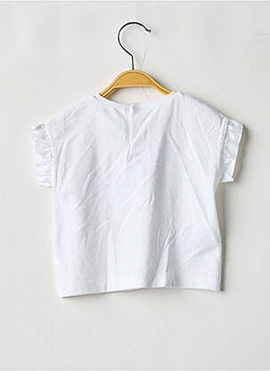 T-shirt stretch manches courtes blanc MAYORAL fille