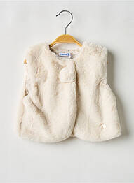 Veste casual tissage polaire beige MAYORAL fille