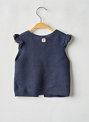 Gilet manches courtes stretch bleu NOPPIES fille
