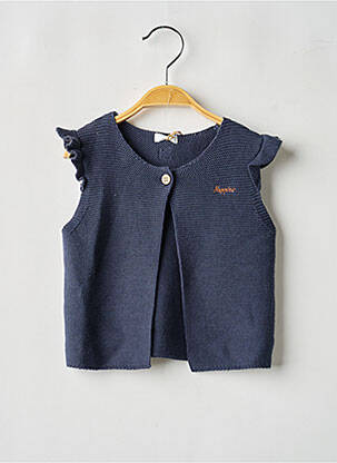 Gilet manches courtes bleu NOPPIES fille