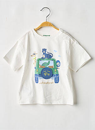 T-shirt blanc MAYORAL garçon