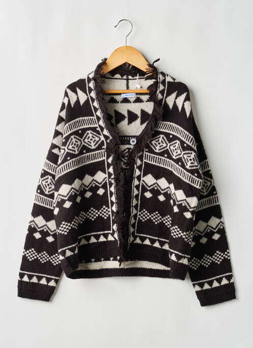 Veste casual fermeture boutonnée sur le devant noir MAYORAL fille