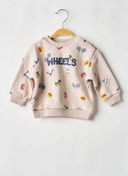 Sweat-shirt imprimé fantaisie manches longues beige MAYORAL garcon
