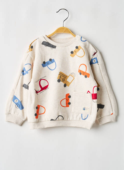 Sweat-shirt imprimé fantaisie manches longues beige MAYORAL garcon