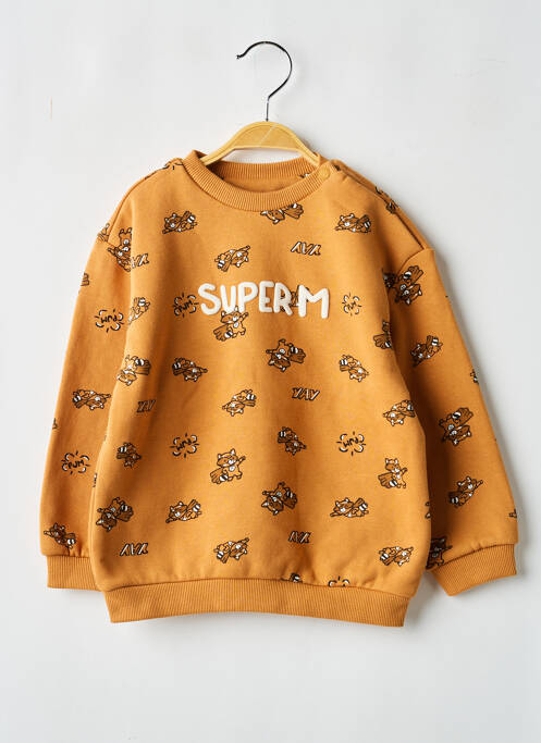 Sweat-shirt imprimé fantaisie manches longues marron MAYORAL garcon
