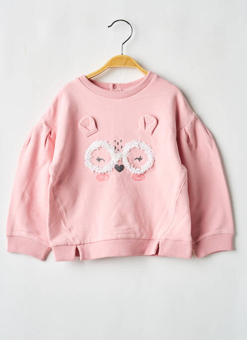 Sweat-shirt manches longues manches longues rose MAYORAL fille