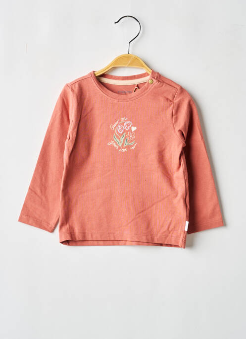 T-shirt stretch manches longues rose NOPPIES fille