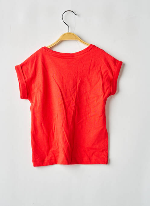 T-shirt coupe cintrée manches courtes rouge MAYORAL fille