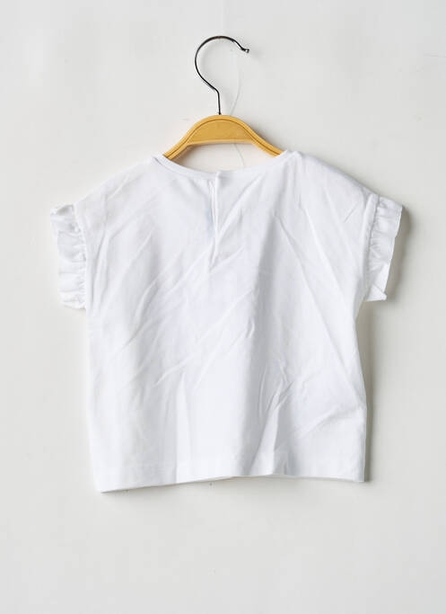 T-shirt stretch manches courtes blanc MAYORAL fille