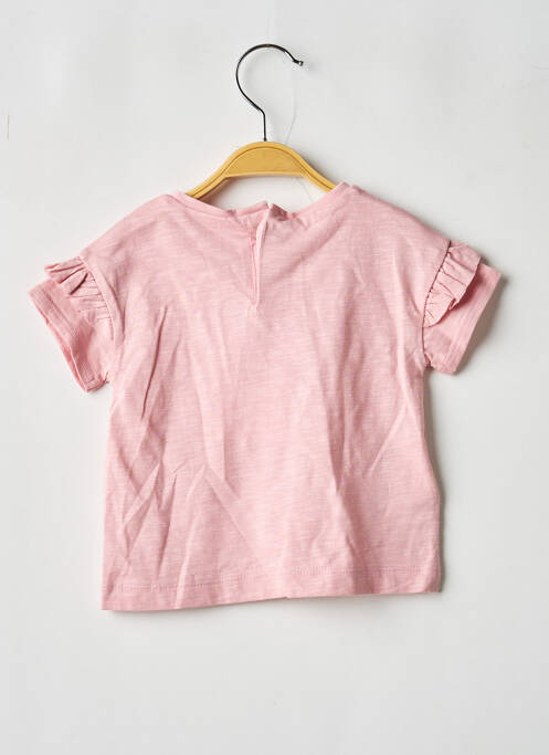 T-shirt stretch manches courtes rose MAYORAL fille