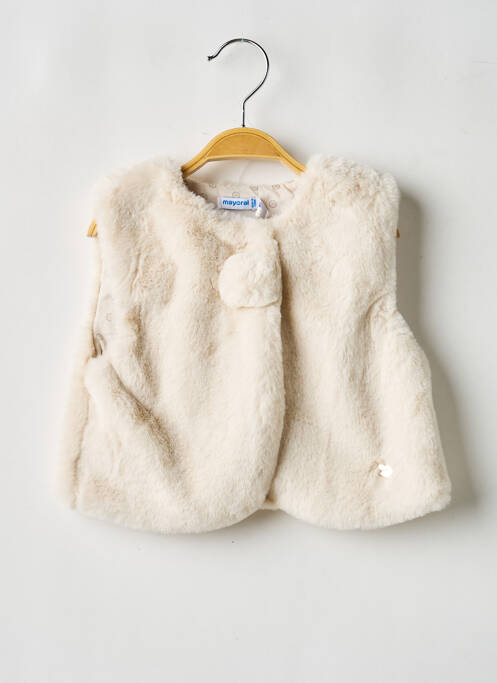 Veste casual finition intérieure doublée beige MAYORAL fille