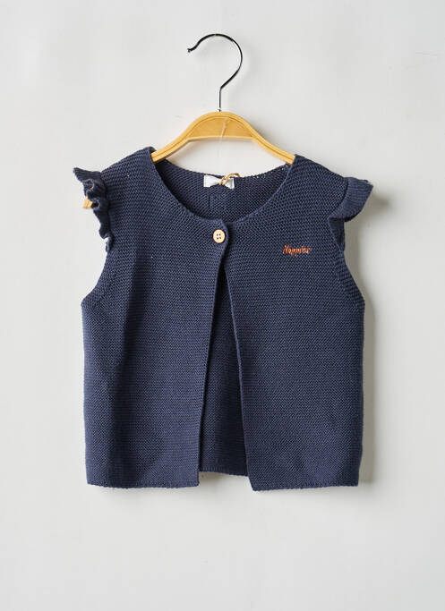 Gilet manches courtes bleu NOPPIES fille