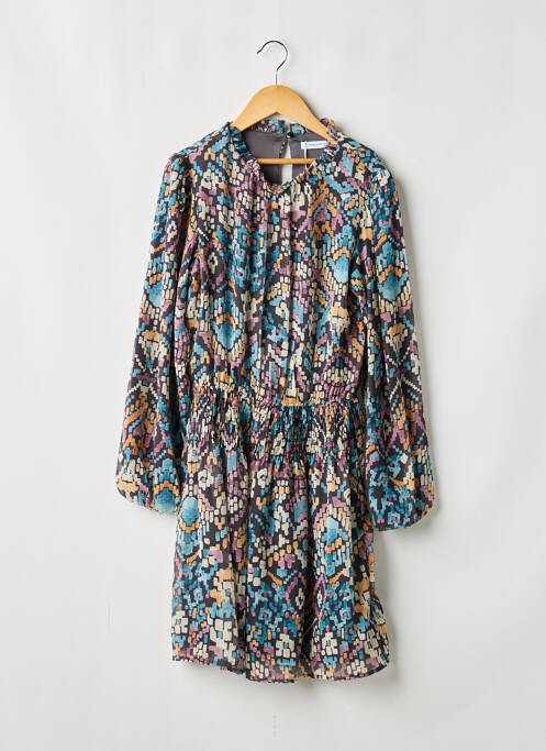 Robe mi-longue bleu MAYORAL fille