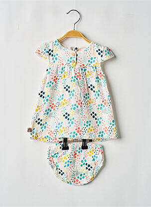 Ensemble short taille élastique blanc BOBOLI fille
