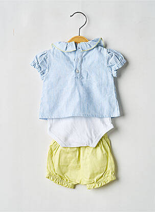 Ensemble short taille élastique bleu BOBOLI fille
