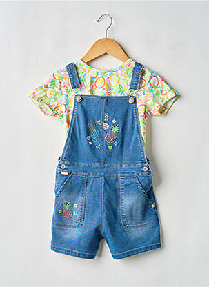 Ensemble pantalon type de haut t-shirt bleu BOBOLI fille