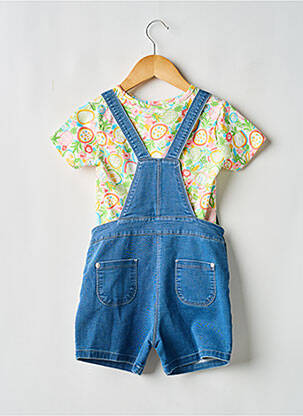 Ensemble pantalon type de haut t-shirt bleu BOBOLI fille