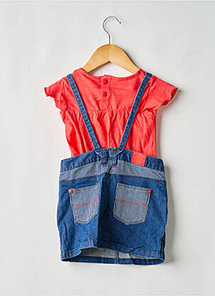 Ensemble robe manches courtes bleu BOBOLI fille