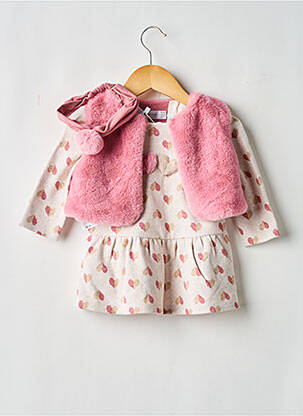 Ensemble robe imprimé fantaisie rose MAYORAL fille