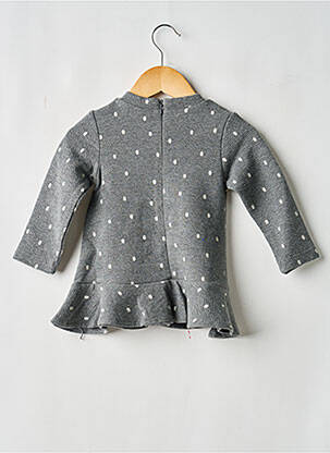 Robe courte manches longues manches longues gris MAYORAL fille