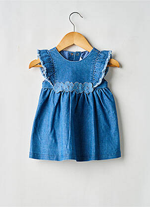 Robe courte sans manche sans manche bleu MAYORAL fille