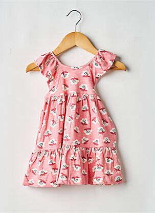 Robe courte imprimé fantaisie sans manche rose MAYORAL fille