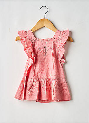 Robe courte col carré sans manche rose MAYORAL fille