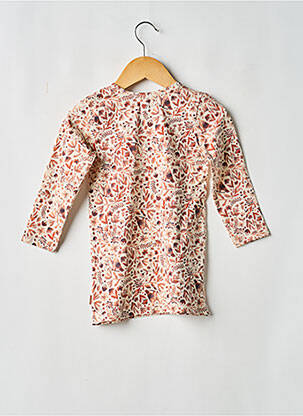 Robe courte manches longues manches longues beige NOPPIES fille