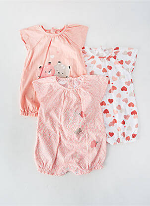 Barboteuse fermeture zippée au dos rose MAYORAL fille