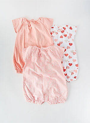Barboteuse fermeture zippée au dos rose MAYORAL fille