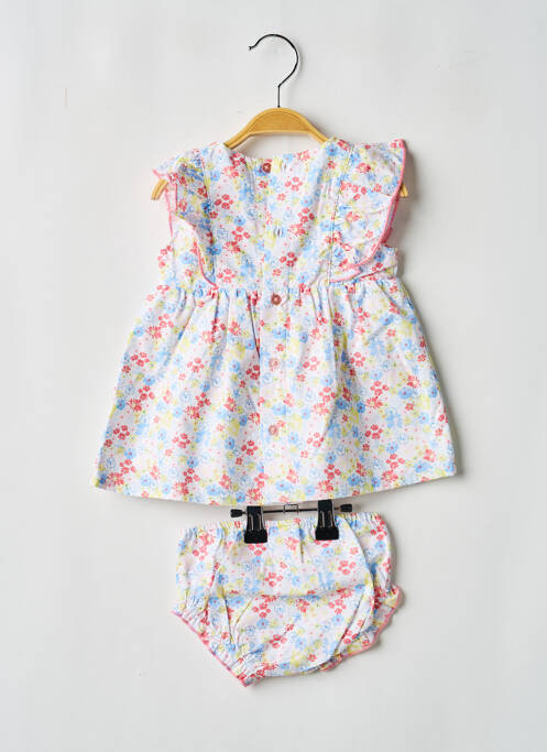Ensemble short imprimé fleurs blanc BOBOLI fille
