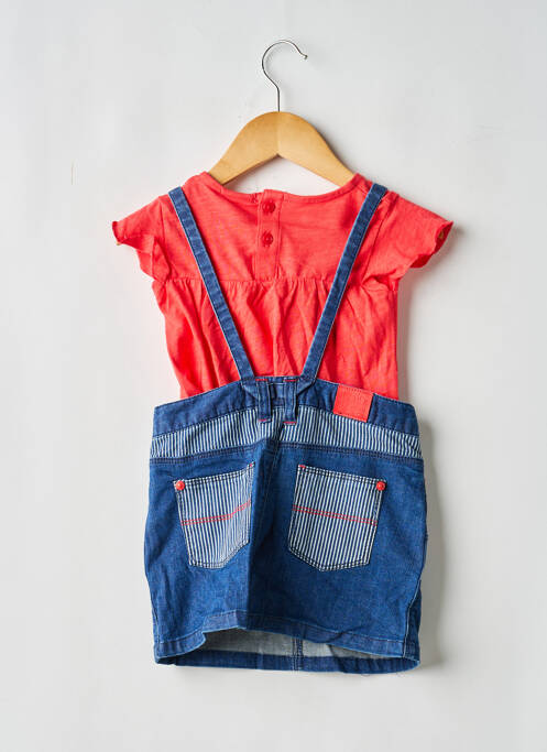 Ensemble robe manches courtes bleu BOBOLI fille