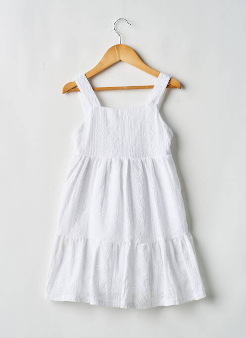 Robe mi-longue sans manche sans manche blanc MAYORAL fille
