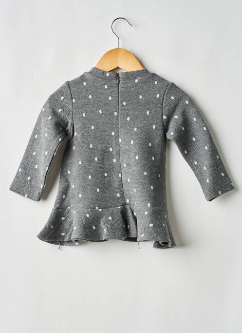 Robe courte maille fine manches longues gris MAYORAL fille