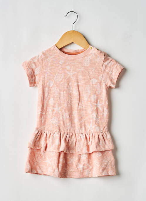 Robe courte imprimé fantaisie manches courtes rose NOPPIES fille