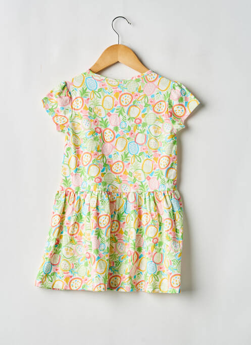 Robe courte imprimé fantaisie manches courtes vert BOBOLI fille