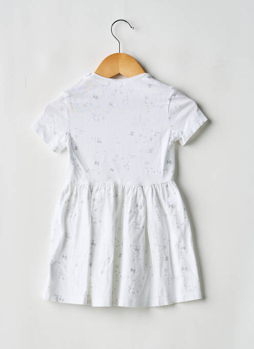 Robe courte imprimé fantaisie manches courtes blanc GYMP fille