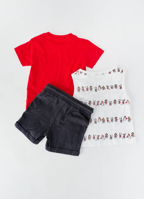 Ensemble short sérigraphie floquée rouge MAYORAL garcon