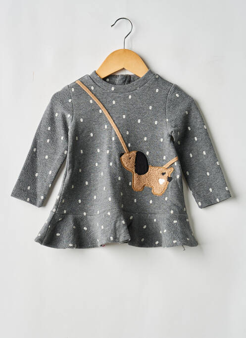 Robe courte gris MAYORAL fille