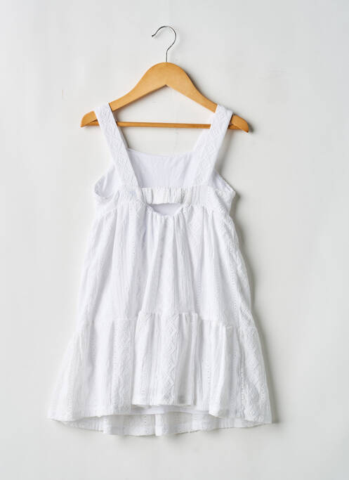 Robe mi-longue blanc MAYORAL fille