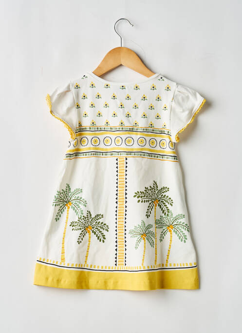 Robe mi-longue blanc MAYORAL fille