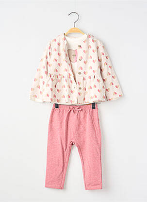 Ensemble pantalon resserrée sur le bas rose MAYORAL fille