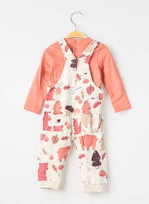 Ensemble pantalon manches longues orange BOBOLI garçon