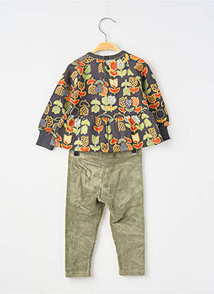 Ensemble pantalon type de haut t-shirt vert BOBOLI fille