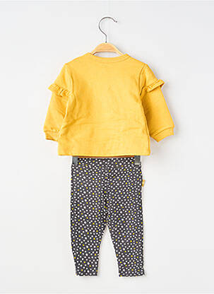 Ensemble pantalon type de haut t-shirt jaune BOBOLI fille